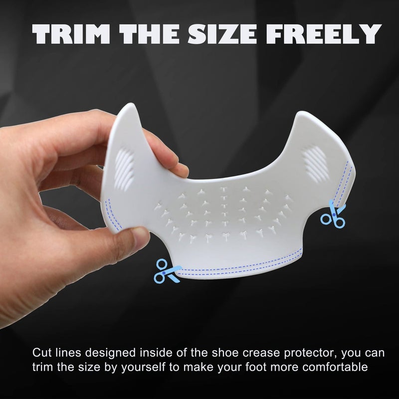 TUPEED 6 Pairs Crease Protectors for Shoe Sneakers, Air Jordan,Air Force, Dunks and More，Shoe Shape Holder - Image 4